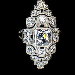 925 Antique Style Sterling Silver, size8